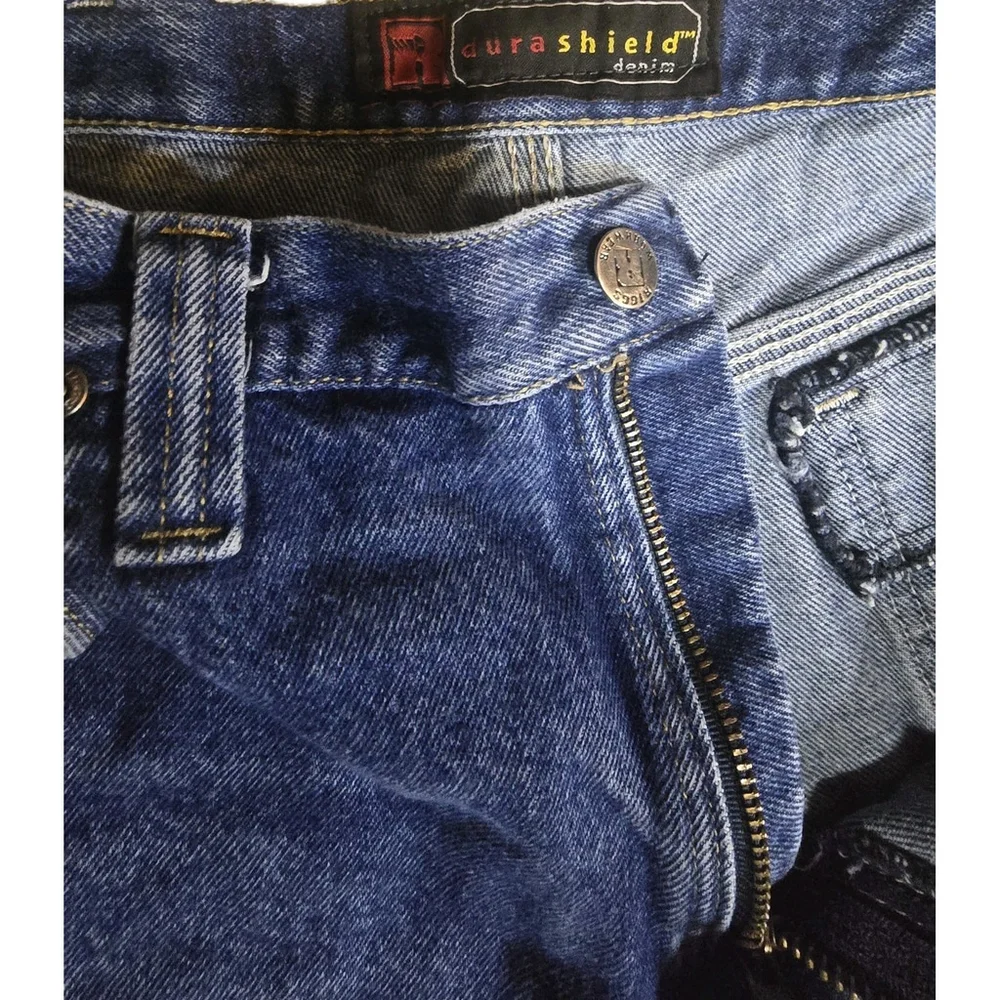 Rustler Durashield Men’s Jeans 36x34 Blue Workwear Denim Straight Leg